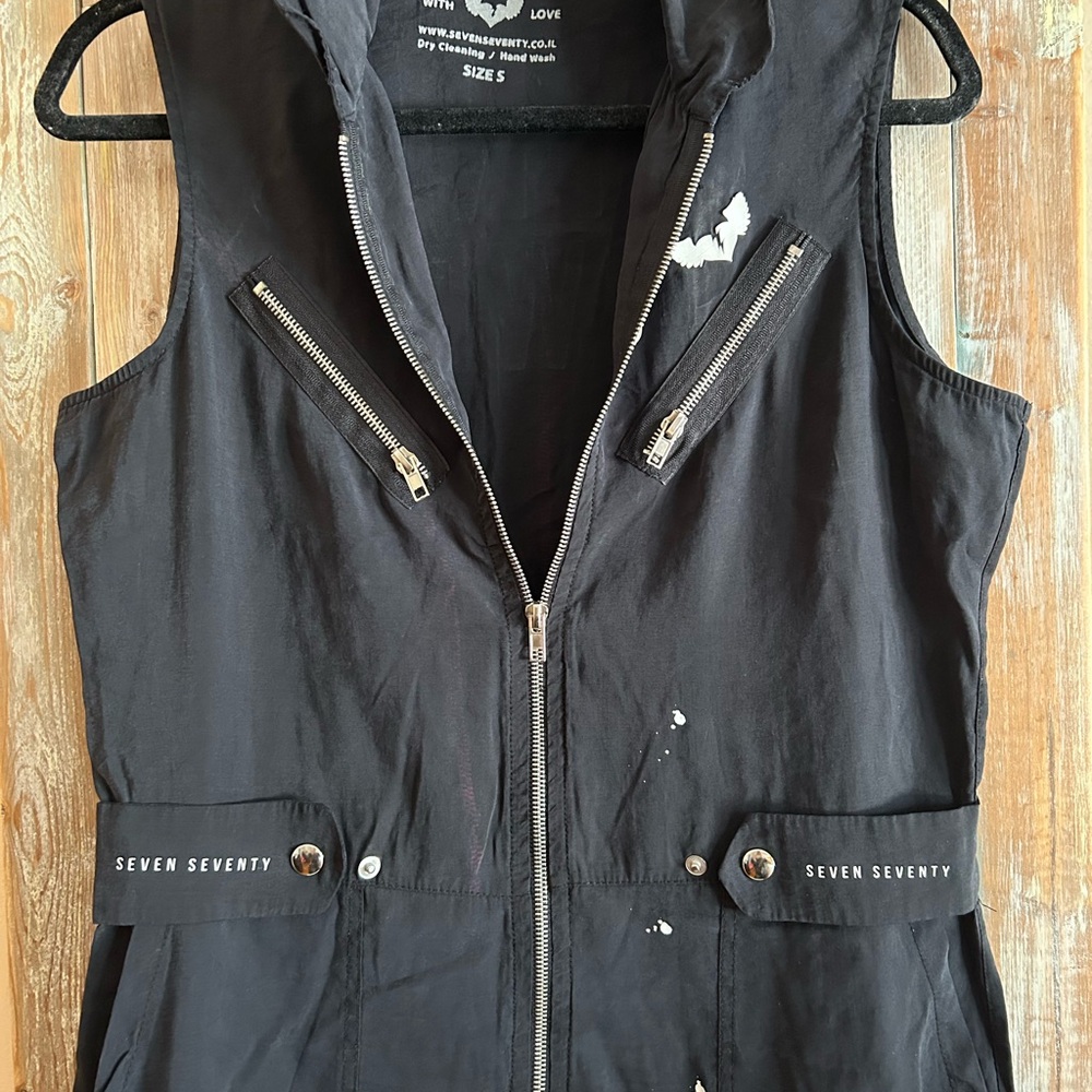 Seven Seventy Black Sleeveless zipper jumpsuit - Picture 15 of 16